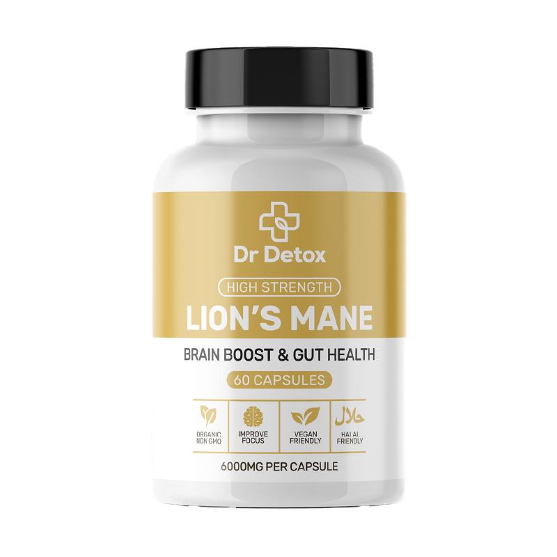 Lions Mane Capsules By Dr Detox 60 Pack