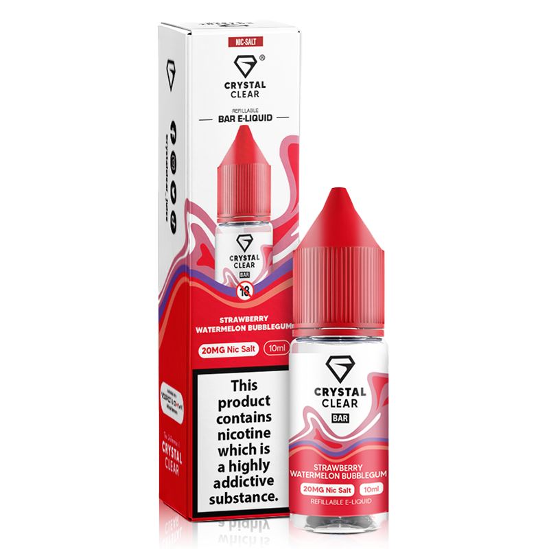 Strawberry Watermelon Bubblegum By Crystal Clear Salt 10ml - Image 2