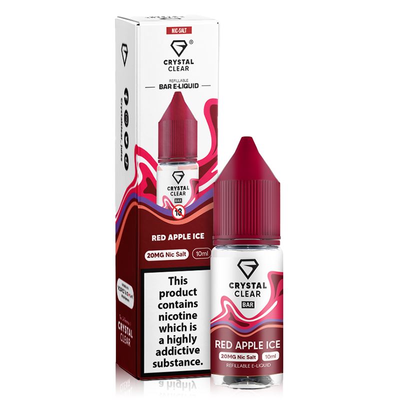 Red Apple ICE By Crystal Clear Salt 10ml - Image 2