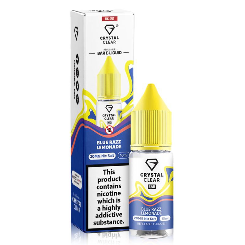 Blue Razz Lemonade By Crystal Clear Salt 10ml - Image 2