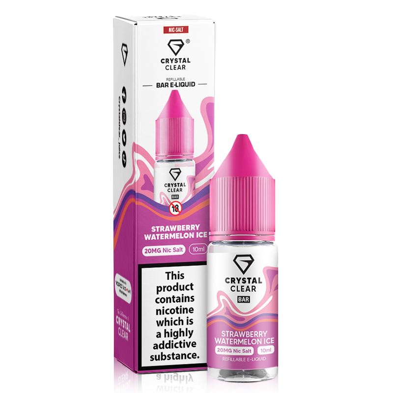Strawberry Watermelon ICE By Crystal Clear Salt 10ml - Image 2